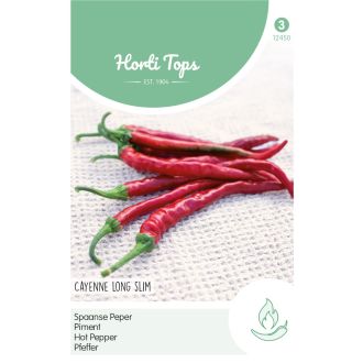 PAKJE PEPER CAYENNE LONG SLIM SPAANSE LANG RODE (HORTI TOPS)