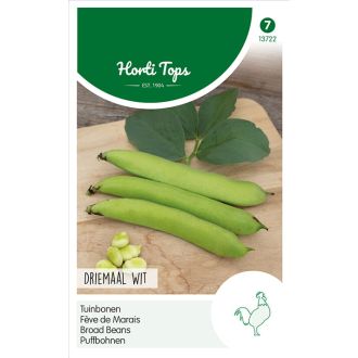 TUINBONEN DRIEMAAL WIT, WITBL. EN WITBLIJVENDE INMAAK NR. 182