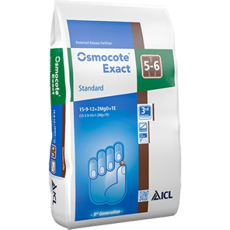 OSMOCOTE EXACT 15-9-12+2MgO+TE 5/6 MND. STD. (25 KG. ZAK)