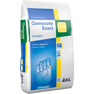 OSMOCOTE EXACT 15-9-11+2MgO+TE 12/14 MND. STD. (25 KG. ZAK)
