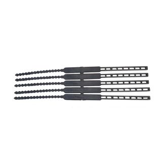 BINDBANDJES SCHAKEL 45 CM. ZWART (STRIP 5 STUKS)