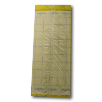 SIGNAALPLAAT GEEL CERTIS 10X24,5 CM (P/10 ST.)