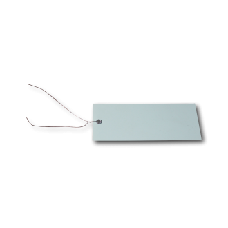 HANGETIKET PVC GROEN 12 X 5 CM  (250 STUKS)