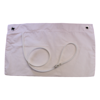 PLUISSCHORT LINNEN WIT MET RIEM