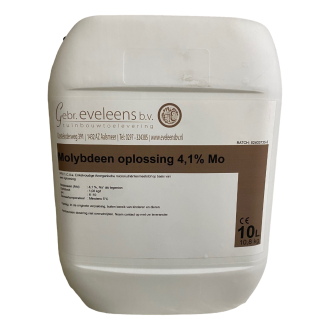 VLOEIBARE SPOREN MOLYBDAAT 4,1% (10 LTR. CAN)