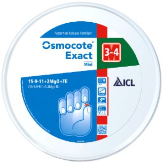OSMOCOTE STD. MINI 15-9-11+2 3/4MND. (10 KG. EMMER)