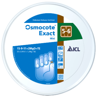 OSMOCOTE STD. MINI 15-9-11+2 5/6MND. (10 KG. EMMER)
