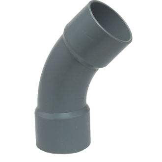 PVC BOCHT 45GR.